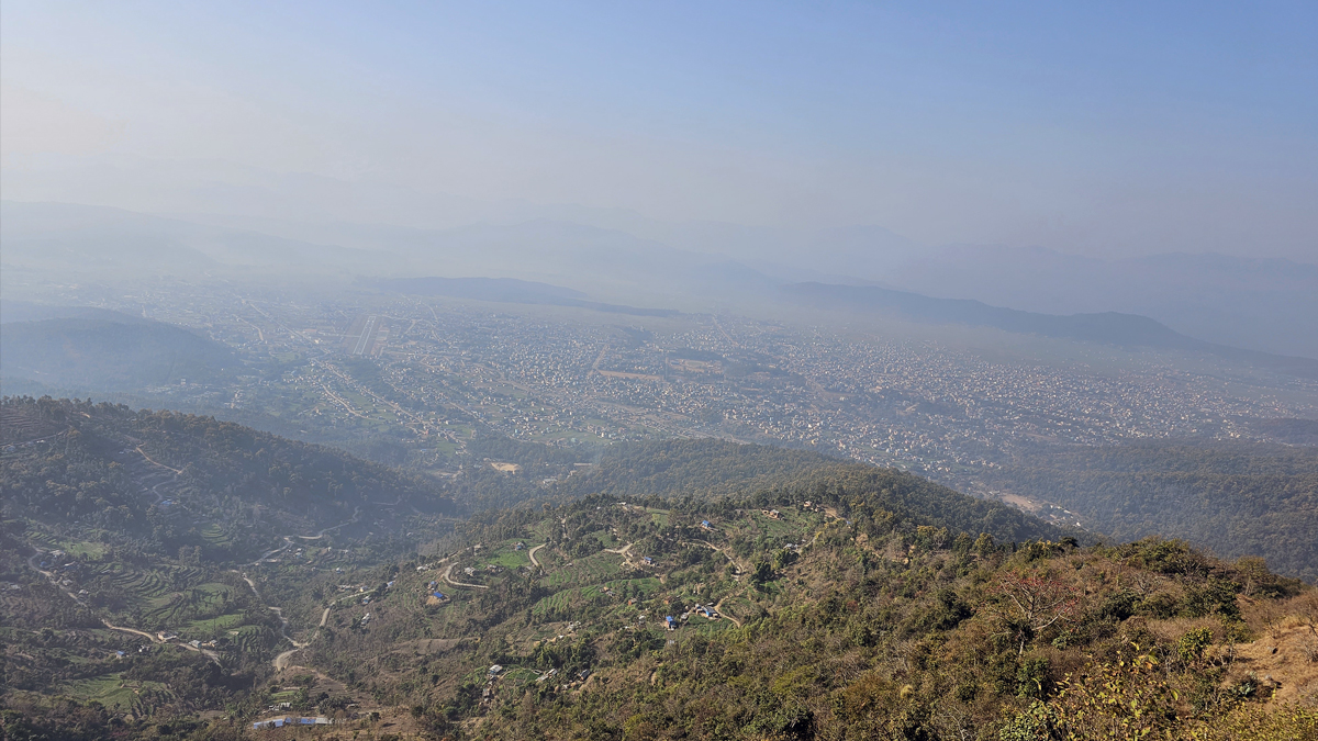 जर्बुटाबाट देखिएको वीरेन्द्रनगर भ्याली